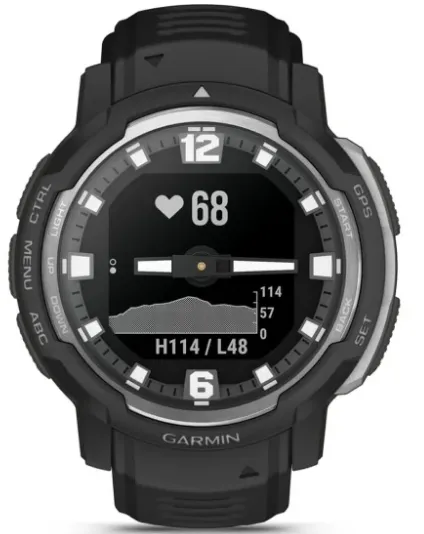 Garmin Instinct® Crossover - Standard Edition Rugged Hybrid Smartwatch