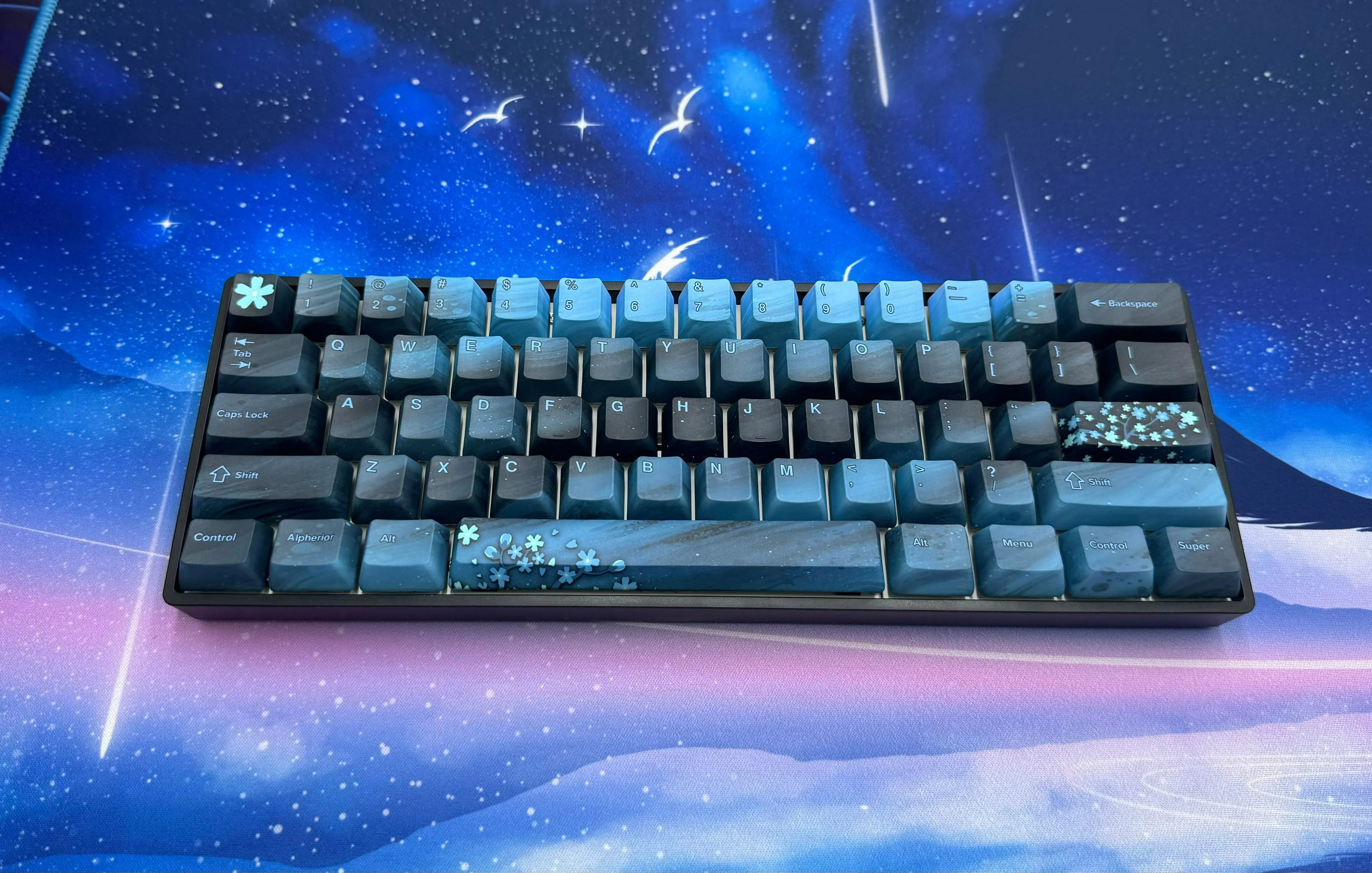 Hayabusa 60% Keyboard - Midnight Sakura