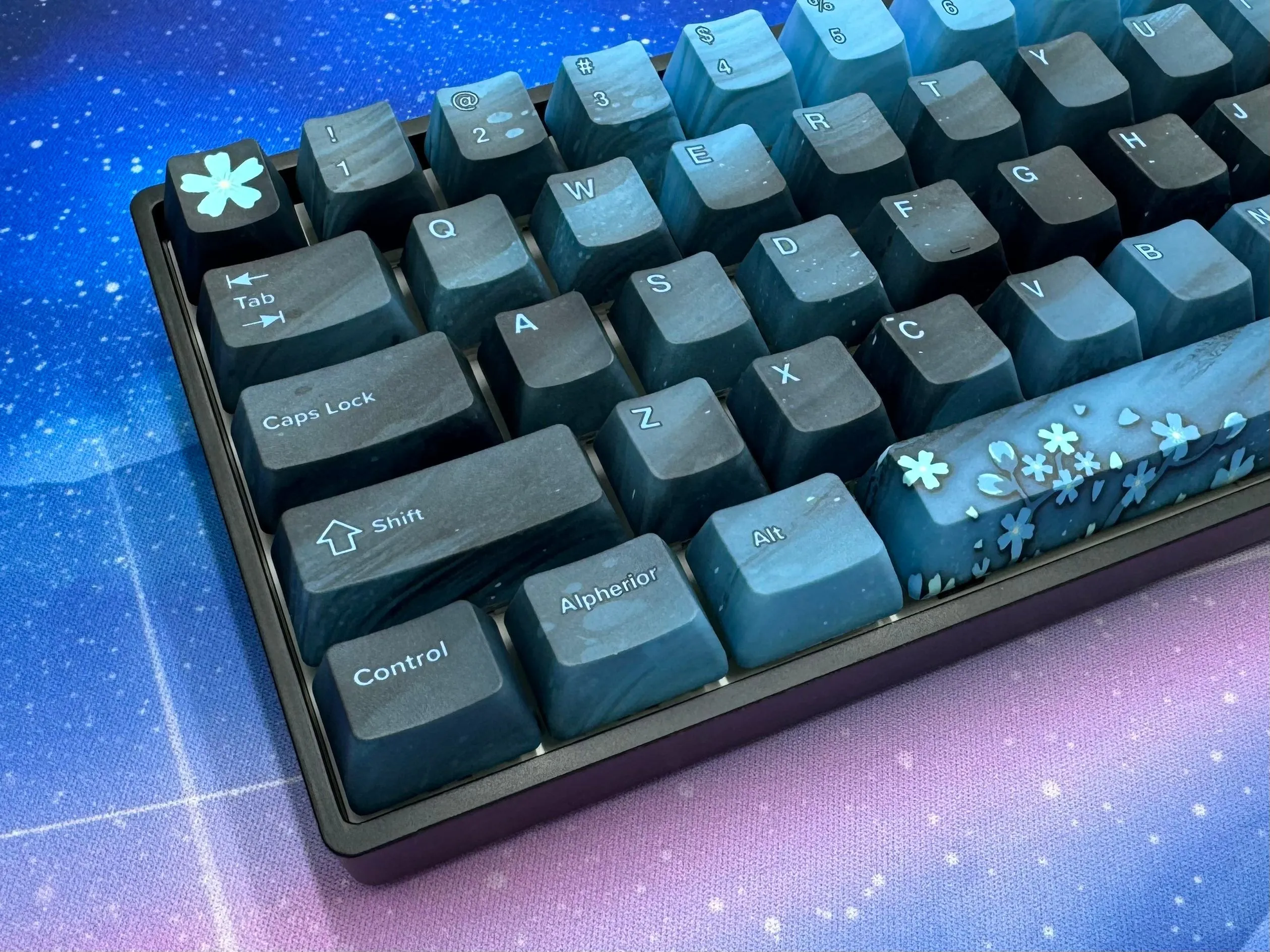 Hayabusa 60% Keyboard - Midnight Sakura