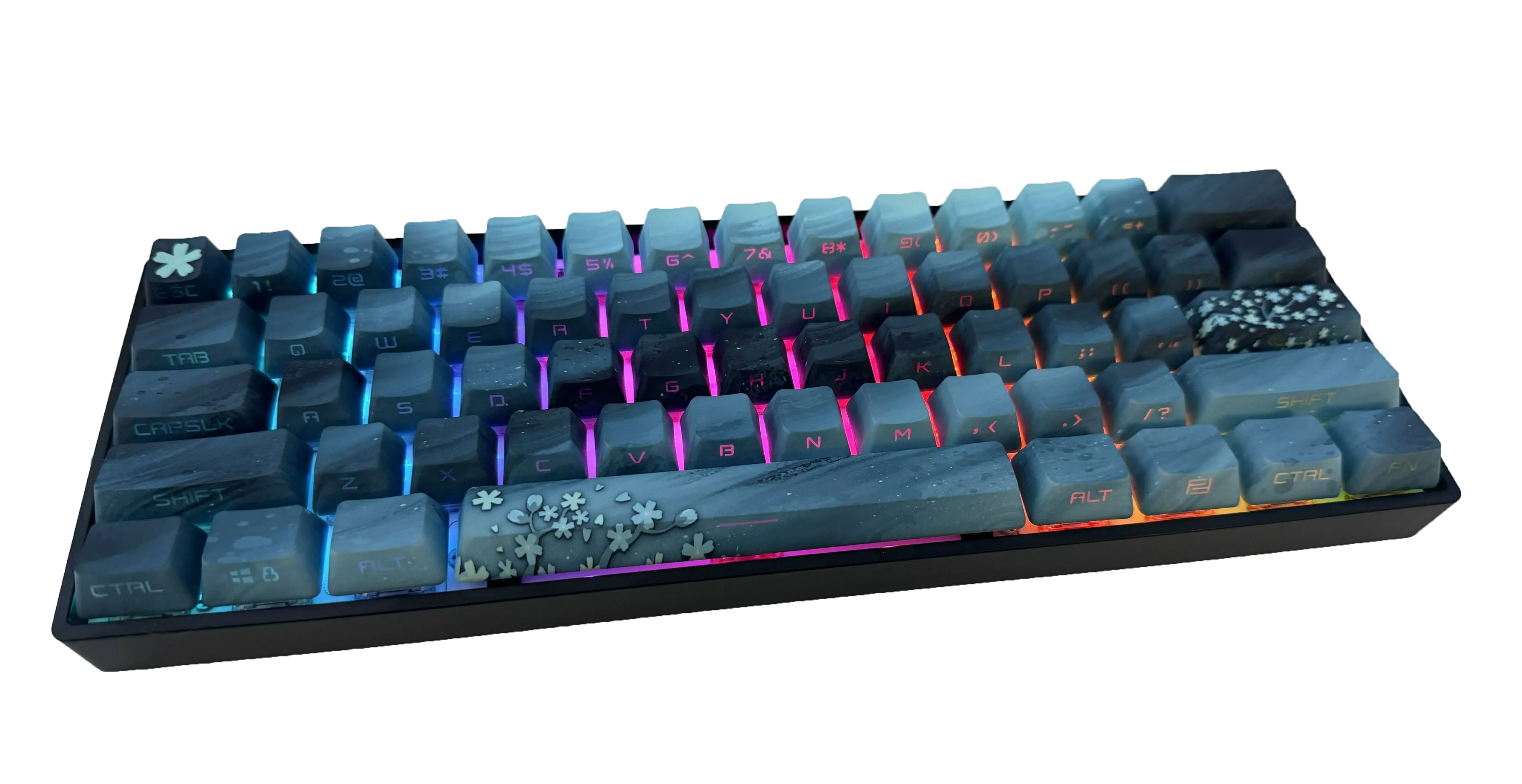 Hayabusa 60% Keyboard - Midnight Sakura