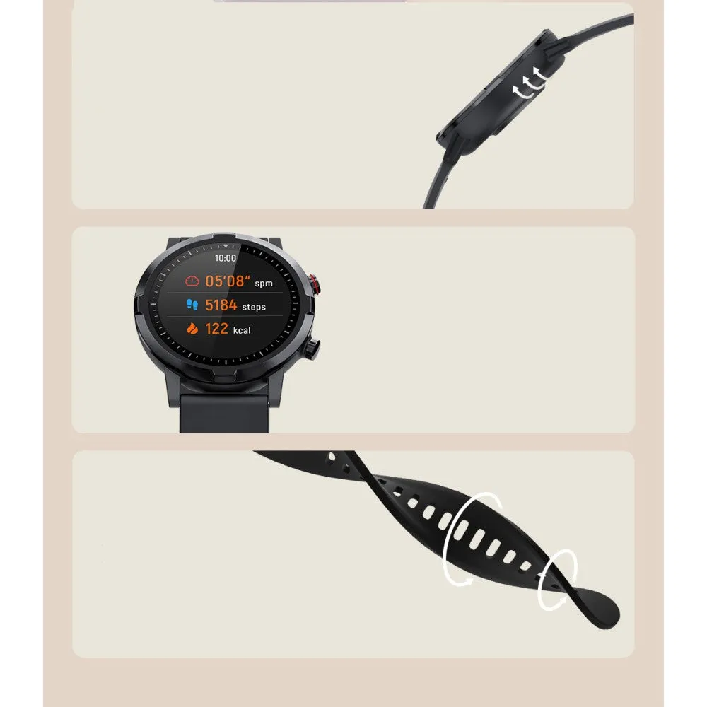 Haylou (by Xiaomi*) - RT Fitness Tracker Smart Watch with heart rate / sleep monitoring 1.28" display (IP68) - Black