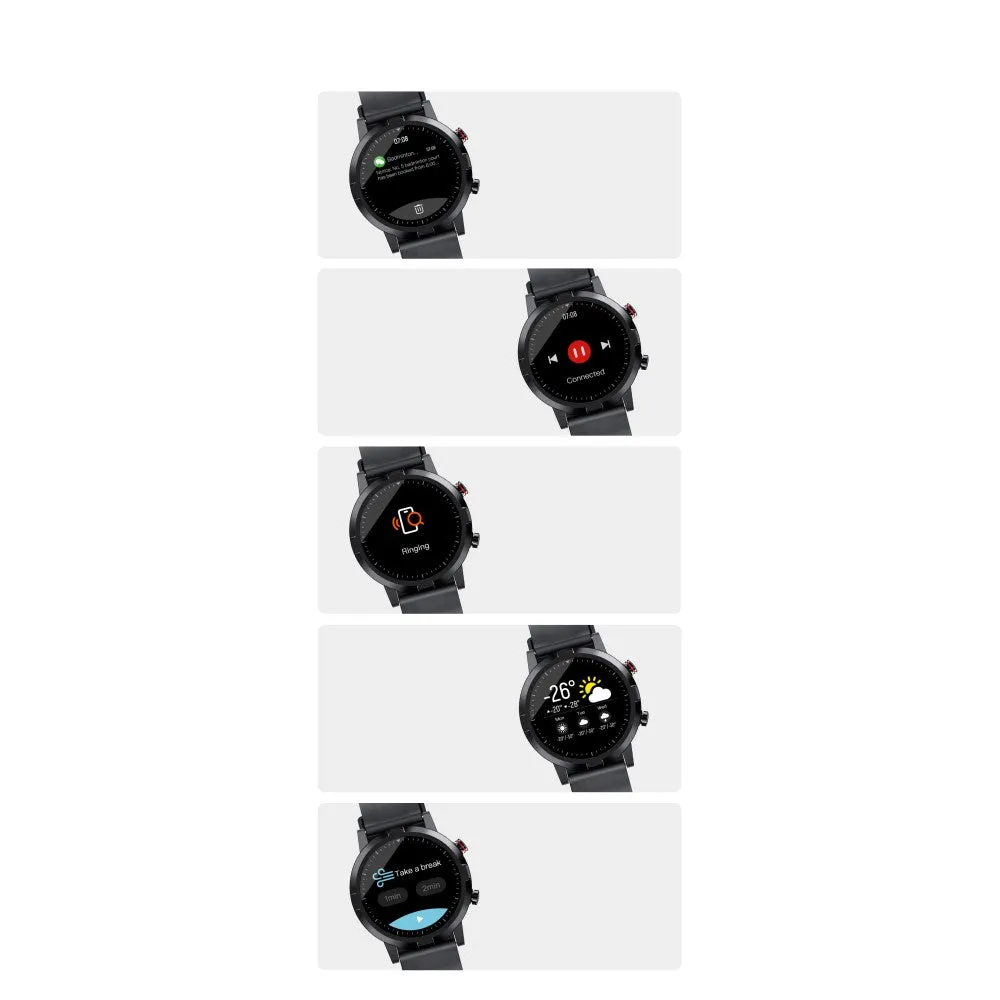 Haylou (by Xiaomi*) - RT Fitness Tracker Smart Watch with heart rate / sleep monitoring 1.28" display (IP68) - Black