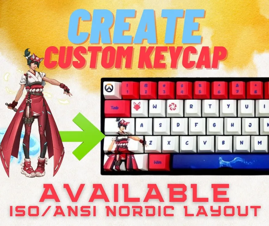 HHKB 60% Keyboard Custom Keycaps ( ANSI | 60 Keys )