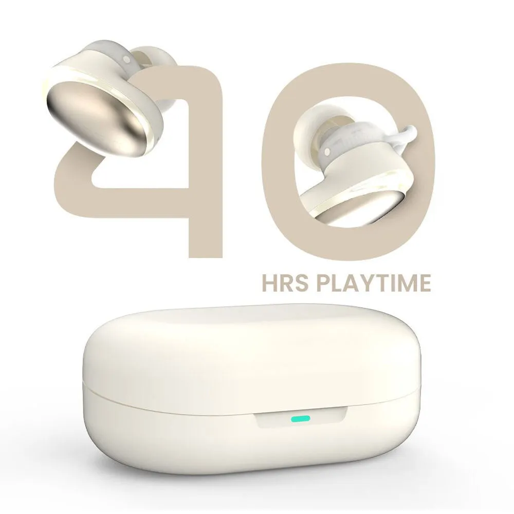 HiFuture True Wireless Fusion Hybrid ANC Earbuds (Ivory White)