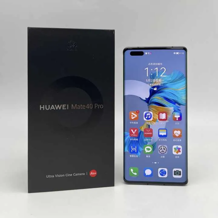 Huawei Mate 40 Pro 5G Mobile Phones Kirin 9000 SoC Chip 6.76''  هاتف Huawei Mate 40 Pro 5G المحمول، معالج Kirin 9000، شاشة كاملة 6.76