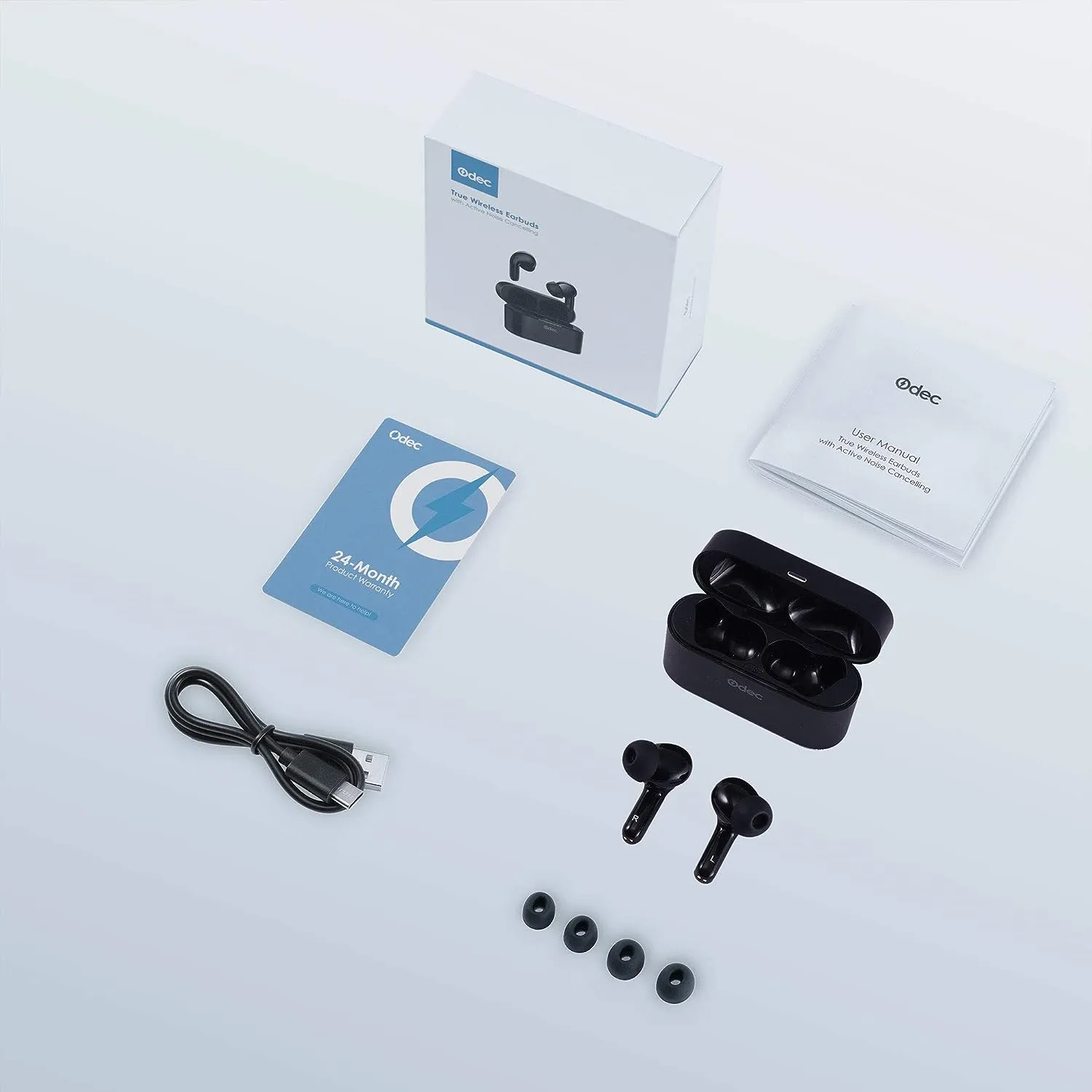 Hybrid ANC & ENC TWS Noise Canceling Headphones Stereo Wireless Headphones