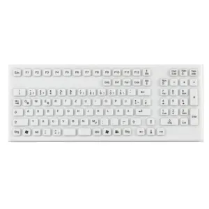 Indukey TKG-106-IP68-WHITE-USB Smart Clinical Keyboard