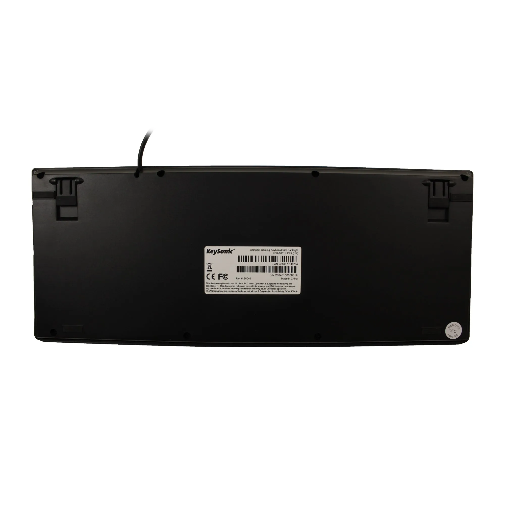 Keysonic KSK-6001UELX Wired USB keyboard