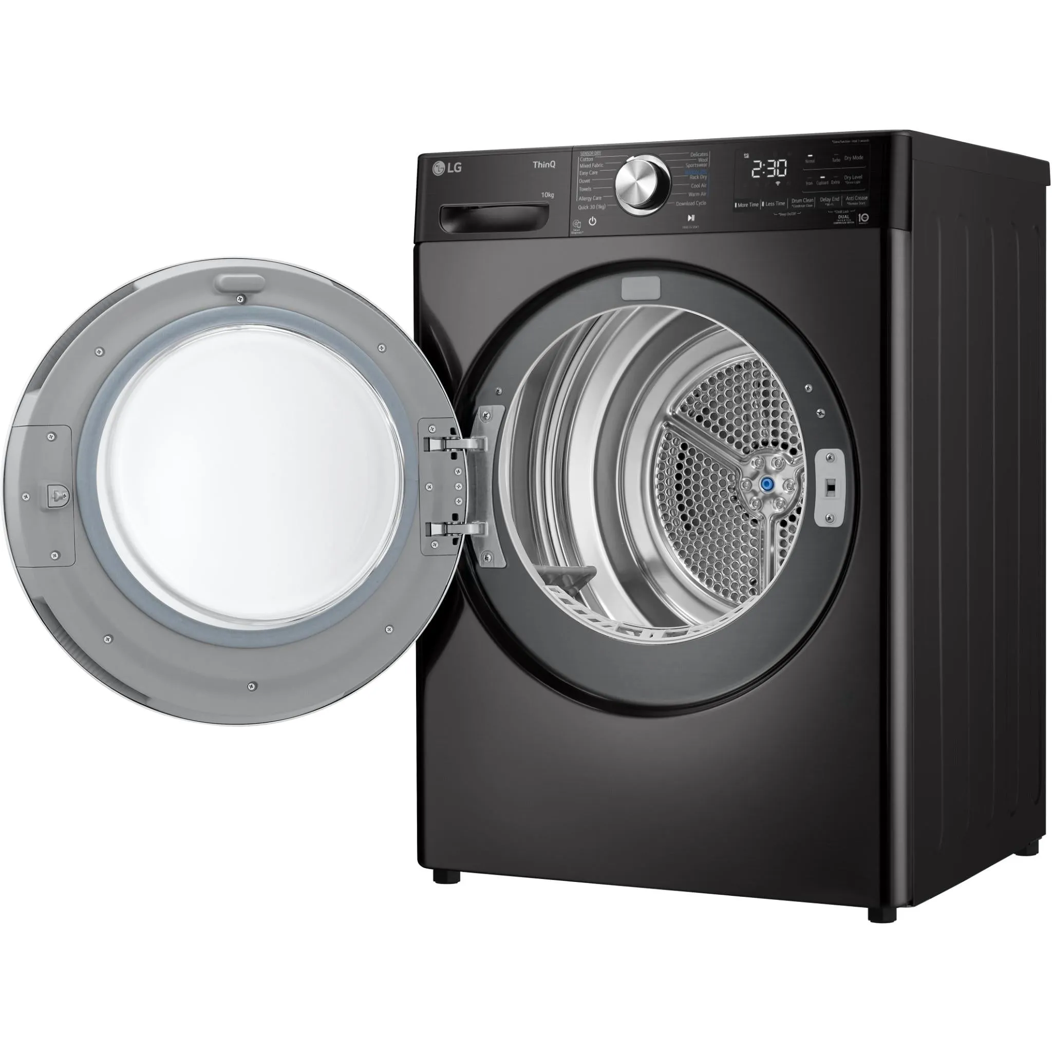 LG DVH10-10B 10kg Series 10 Heat Pump Dryer (Black Steel)