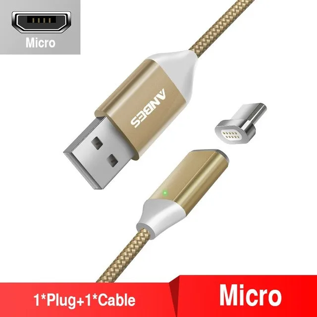 Magnetic Micro USB Cable For Xiaomi Huawei Android Mobile Phone Fast Charging