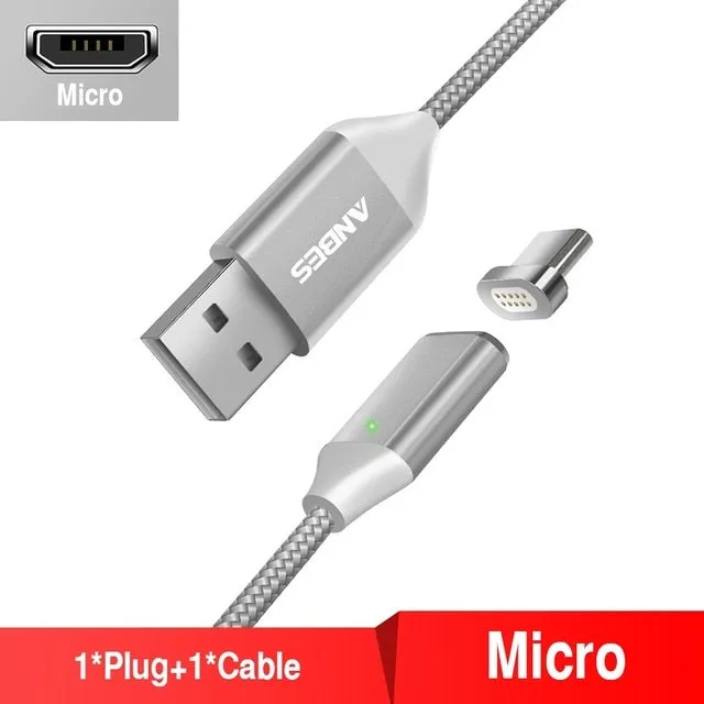 Magnetic Micro USB Cable For Xiaomi Huawei Android Mobile Phone Fast Charging