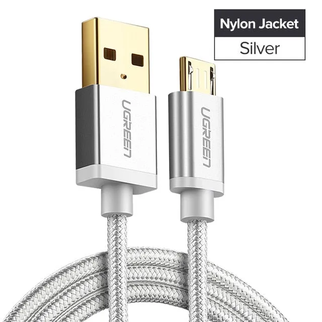 Micro USB Cable 2.4A Phone Fast USB Charge Cable for Xiaomi Redmi Note5 Micro USB Charger Data Cable for Samsung USB Cord