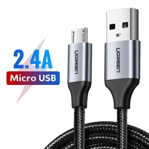 Micro USB Cable 2.4A Phone Fast USB Charge Cable for Xiaomi Redmi Note5 Micro USB Charger Data Cable for Samsung USB Cord