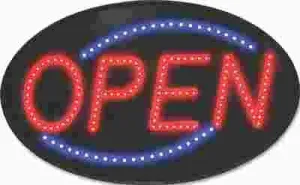 Newon Led Sign Red/Blue 13 X 21