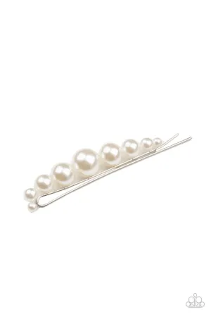 Paparazzi Hair Accessories ~ Elegantly Efficient - White