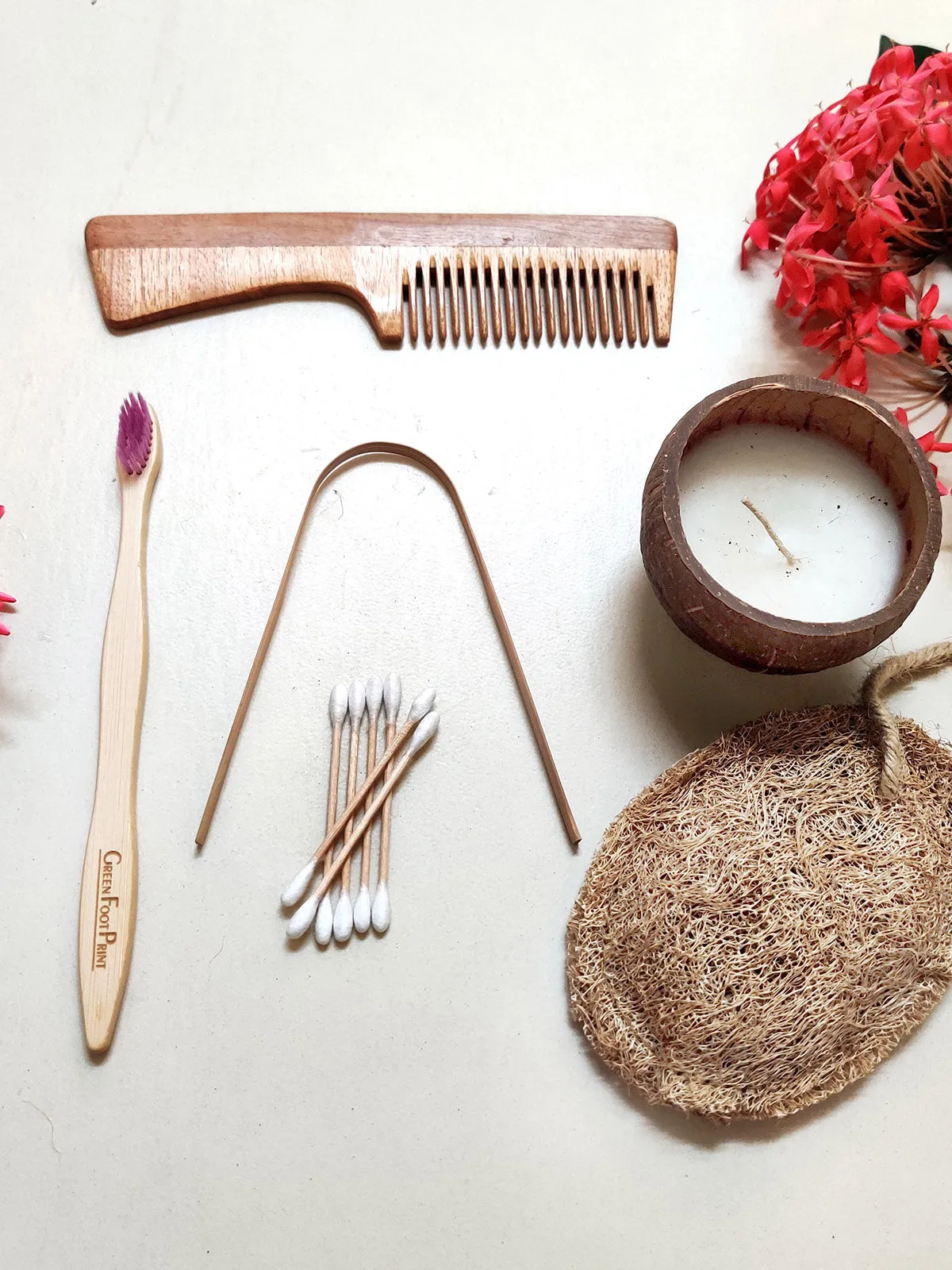 Personal Care Kit- Zero waste Eco Starter Gift Box with Candle
