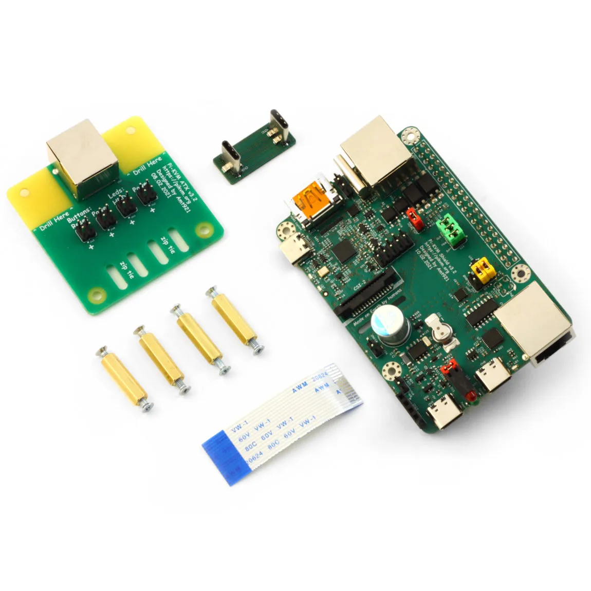 PiKVM v3 HAT for Raspberry Pi 4