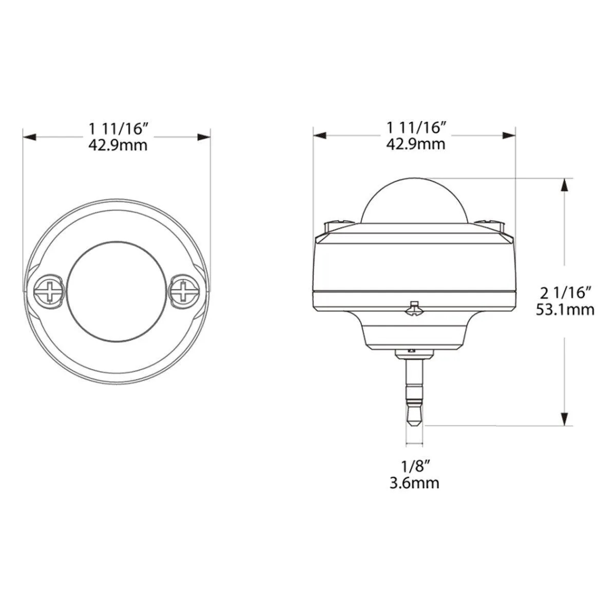 RAB PIR-S Passive Infrared Sensor With Daylight Photocell Built-in 15V