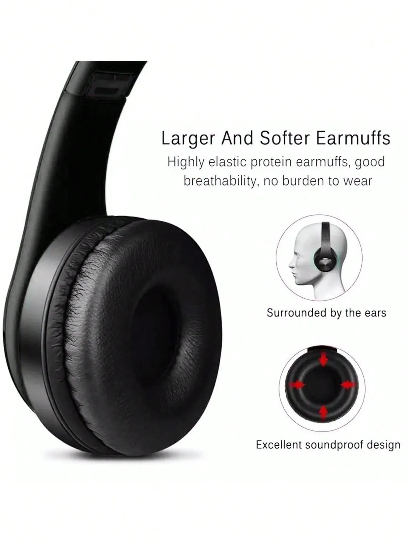 RGB Colorful LED Lights Headphones Over Ear