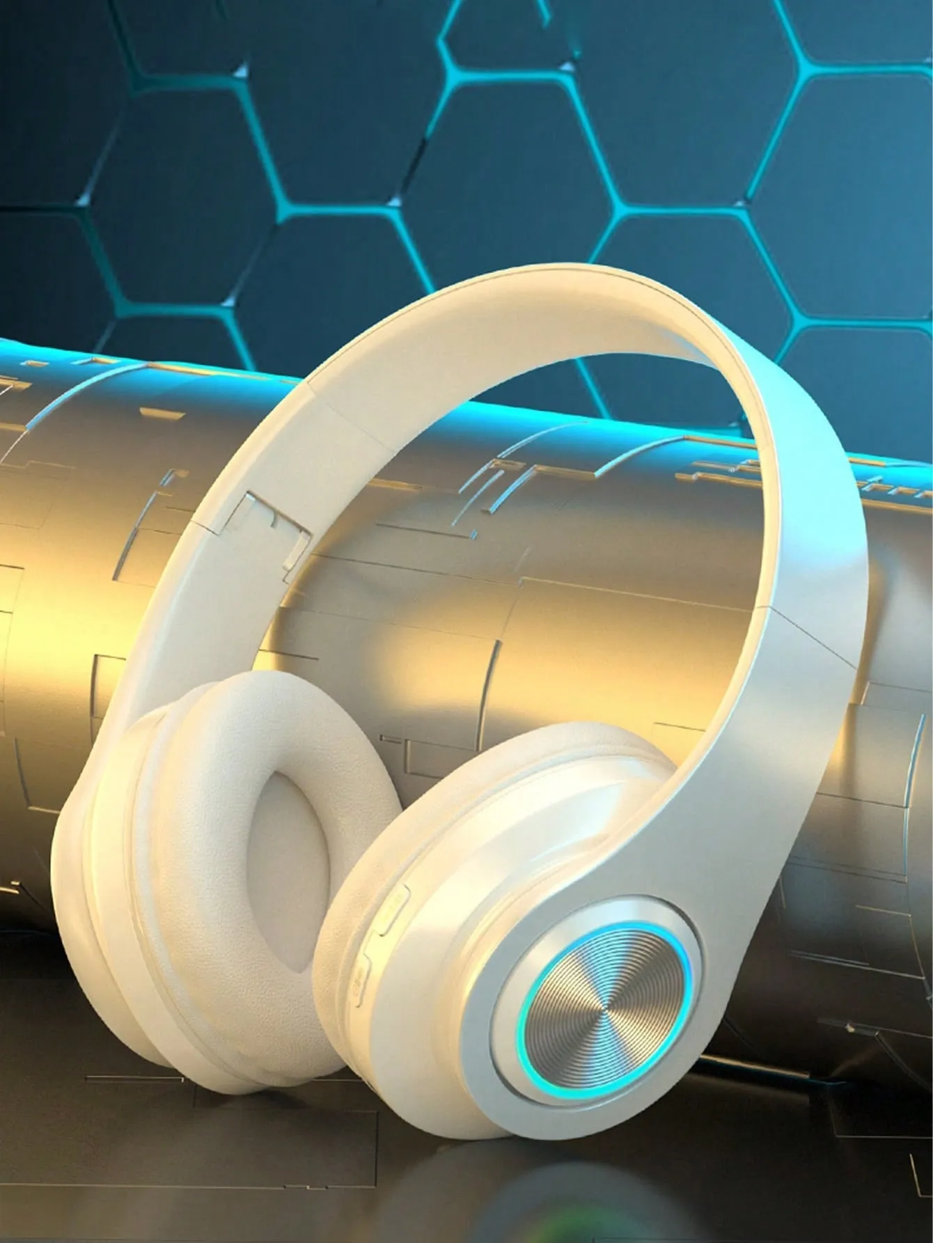 RGB Colorful LED Lights Headphones Over Ear
