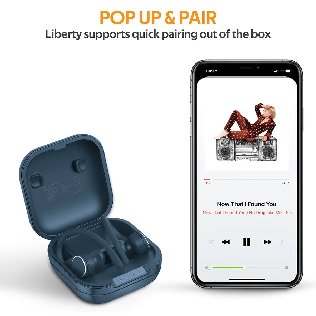 Smart Sporty TWS Earbuds with IntelliTap