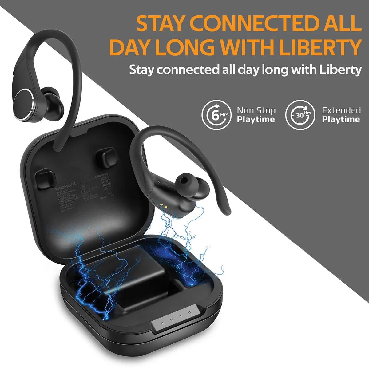 Smart Sporty TWS Earbuds with IntelliTap