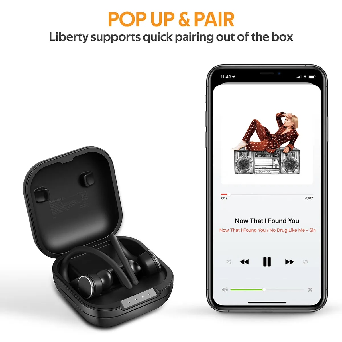 Smart Sporty TWS Earbuds with IntelliTap
