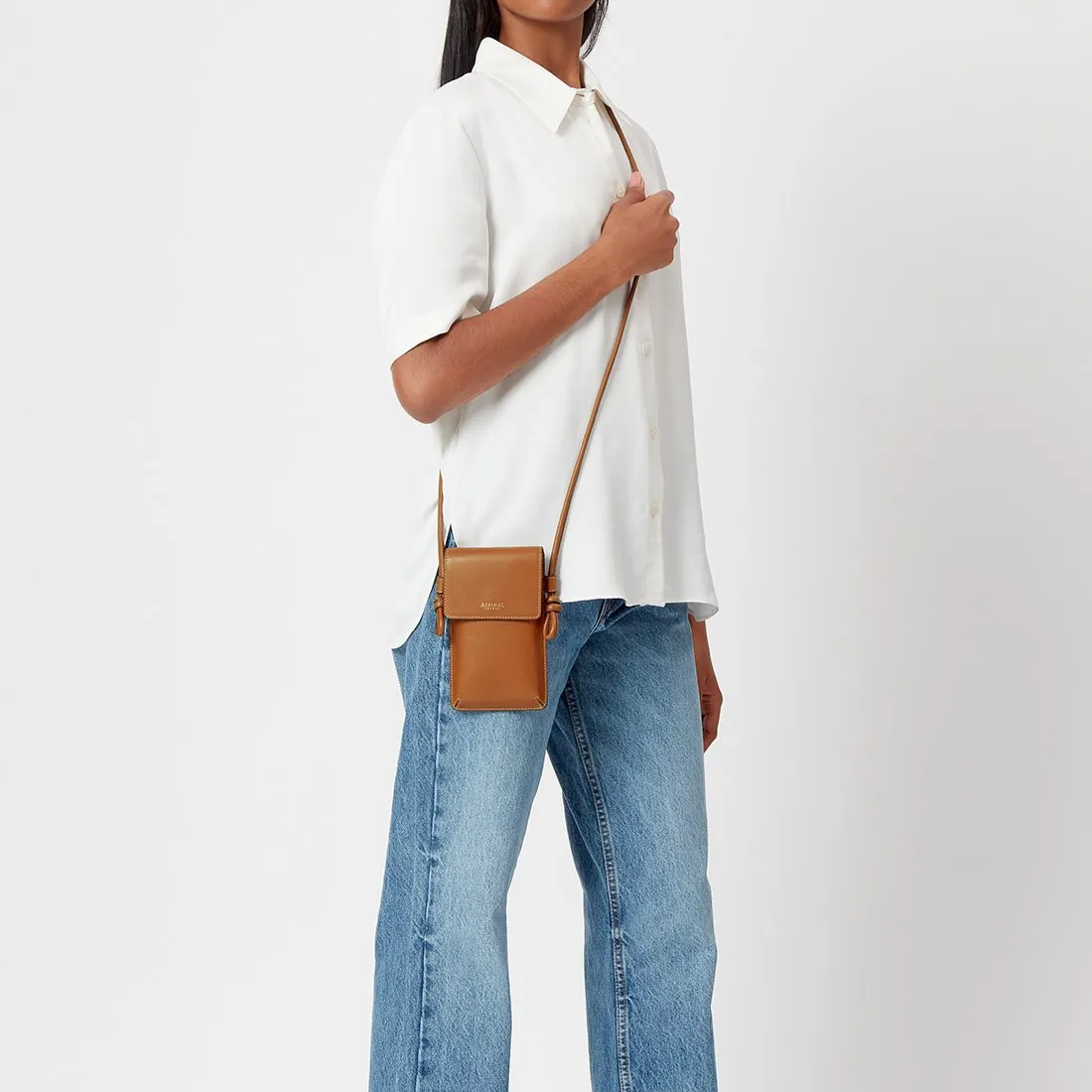 Smooth Tan Ella Phone Pouch