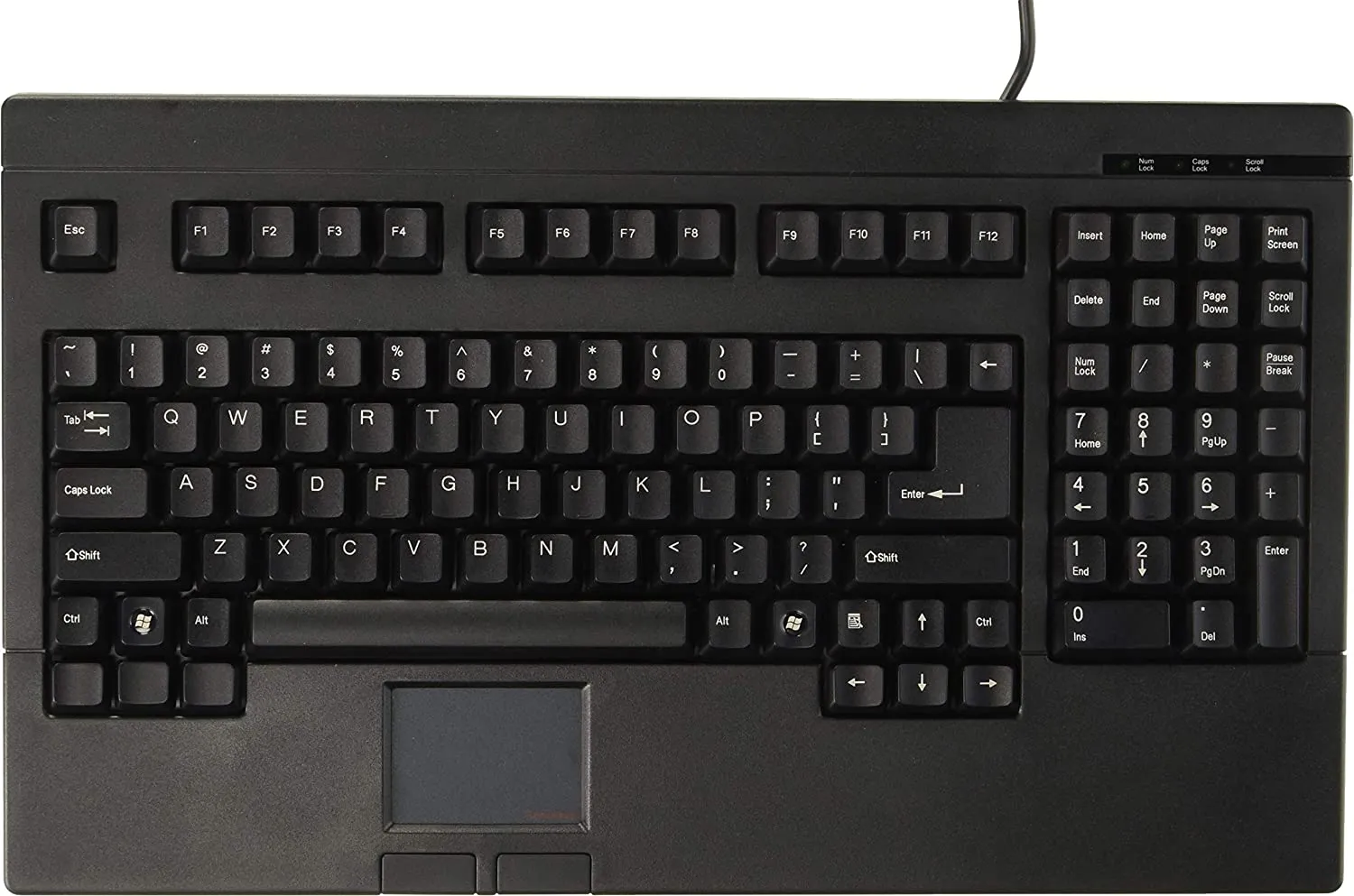 Solidtek Compact Keyboard w/ Touch Pad  KB-730BU