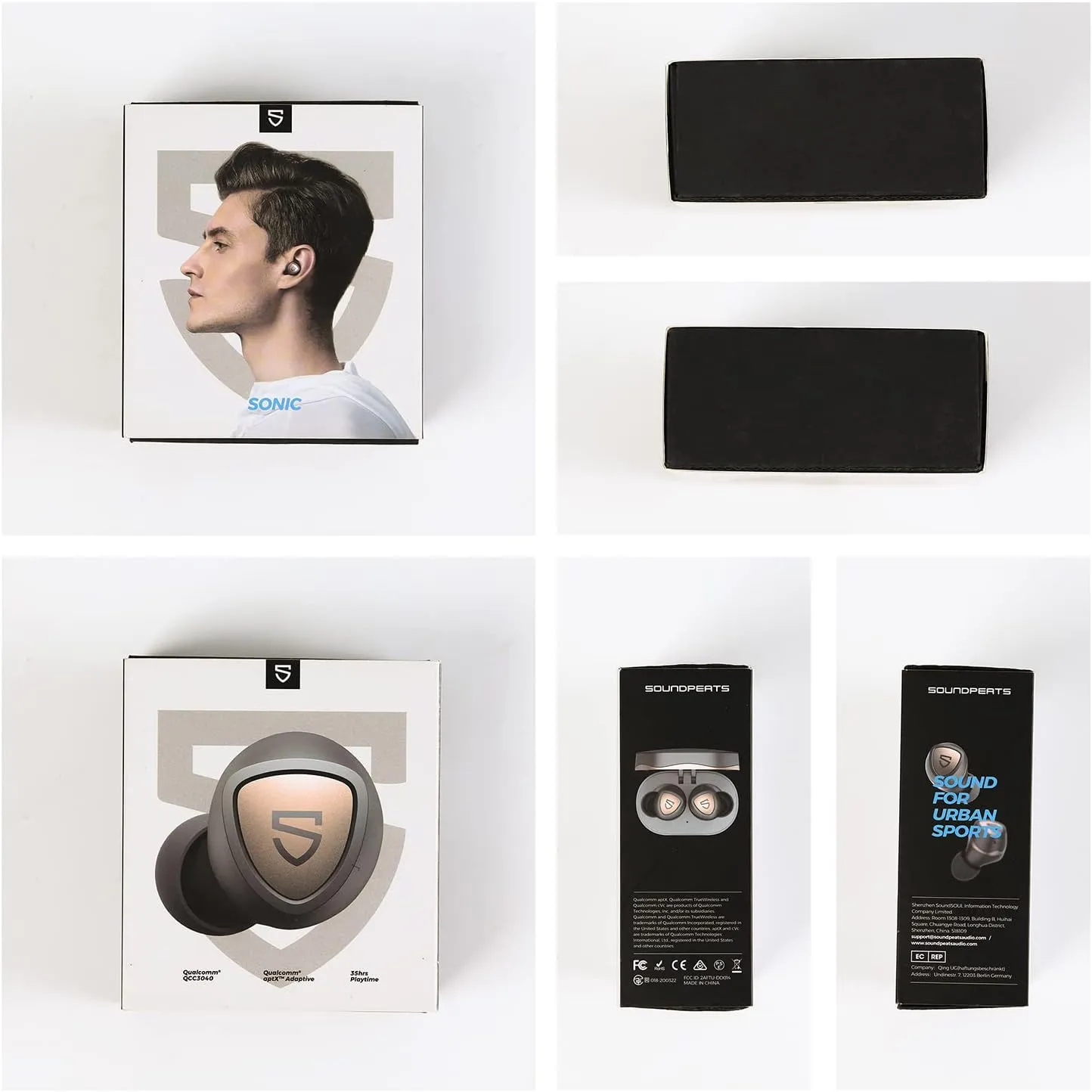 SoundPEATS Sonic Wireless Earbuds with QCC3040, Bluetooth V5.2