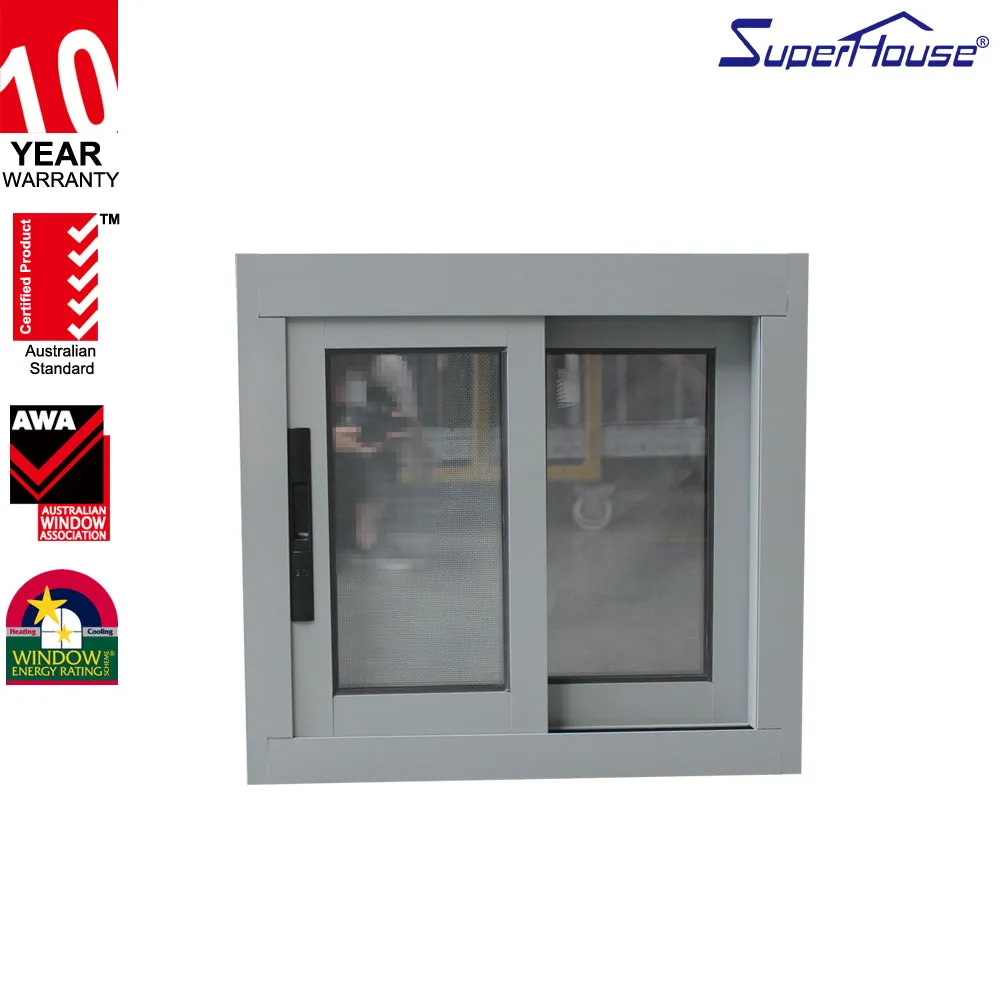 Superhouse Aluminum glass sliding windows With Thermal break profile