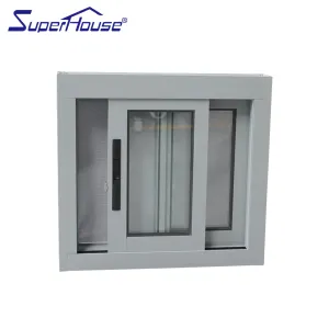 Superhouse Aluminum glass sliding windows With Thermal break profile