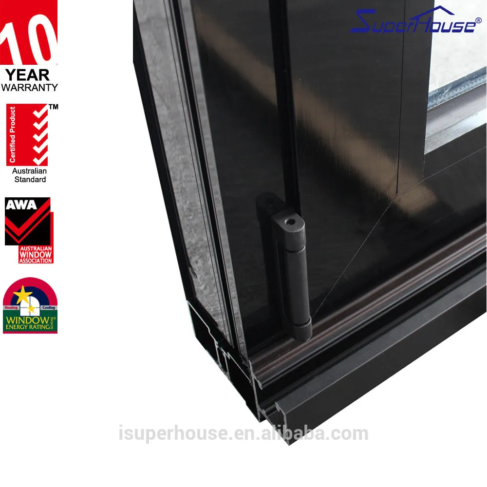 Superhouse double glass aluminium thermal break insulated bifolding window with America nfrc dade standard