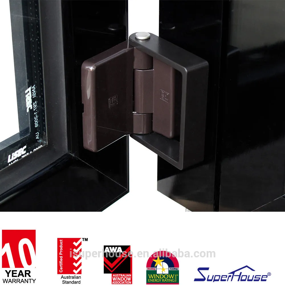 Superhouse double glass aluminium thermal break insulated bifolding window with America nfrc dade standard