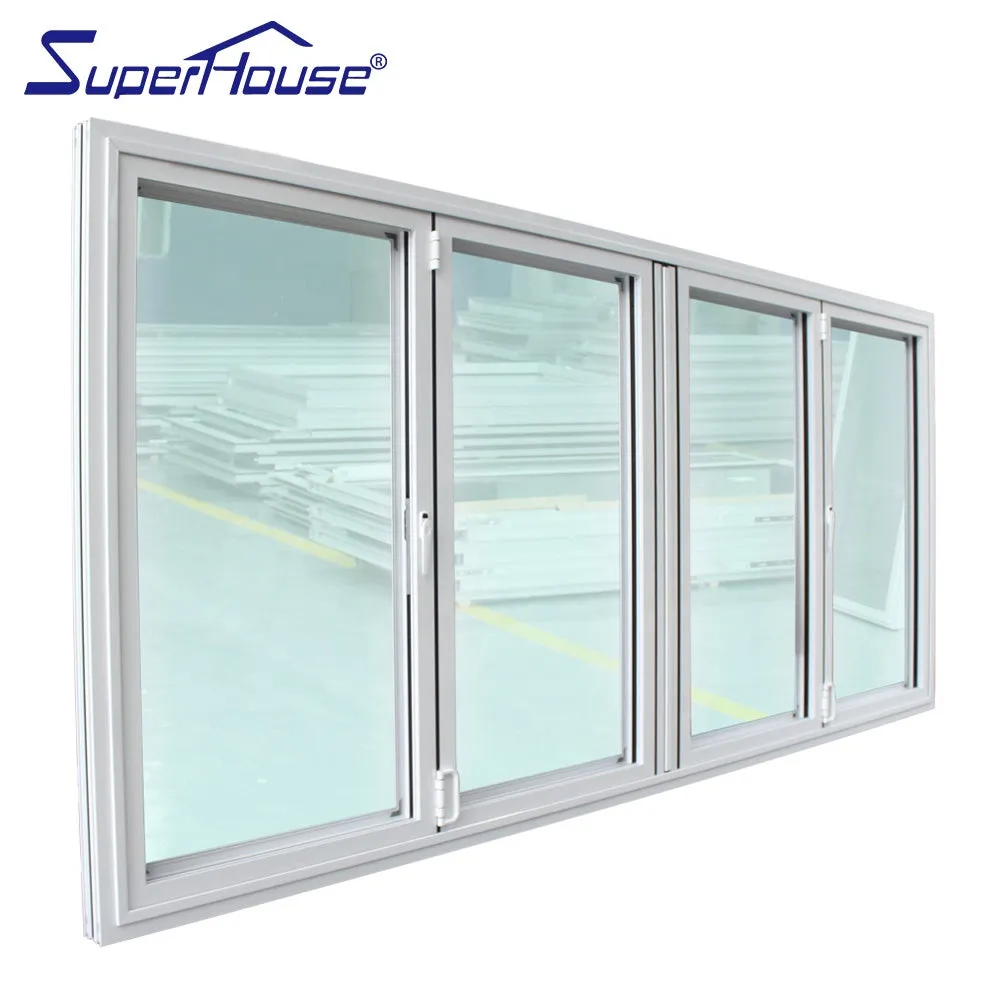 Superhouse Europe market style thermal break aluminum folding window