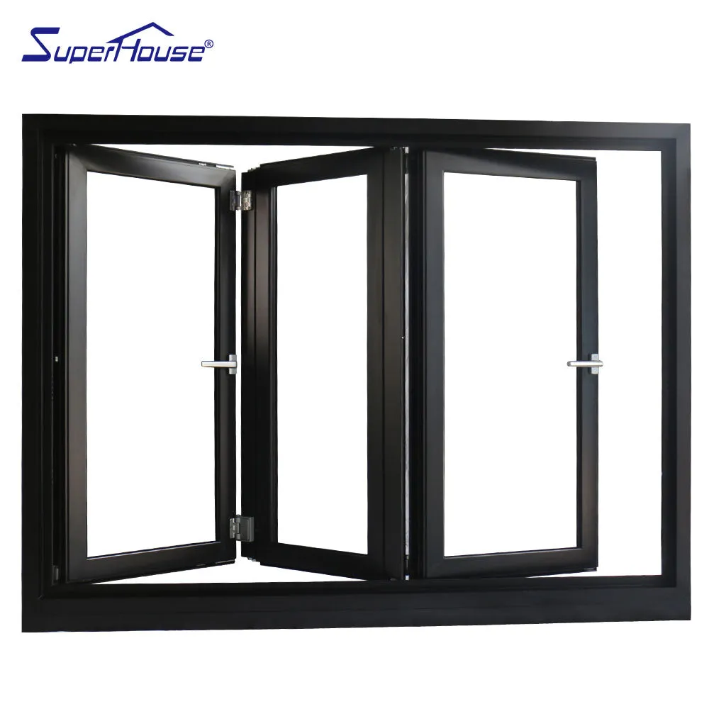 Superhouse Thermal break aluminum glass large window design for balcony