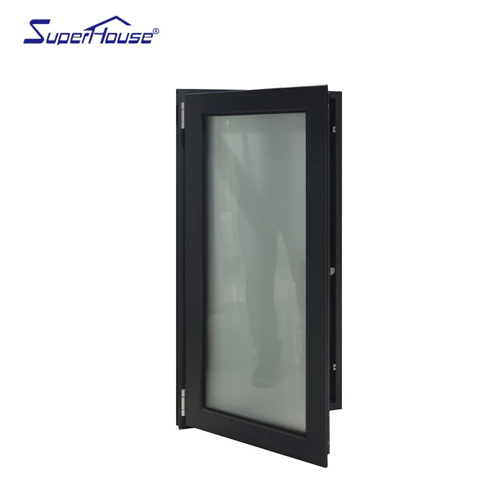 Superhouse Thermal break fire rated waterproof fixed glazing aluminum windows