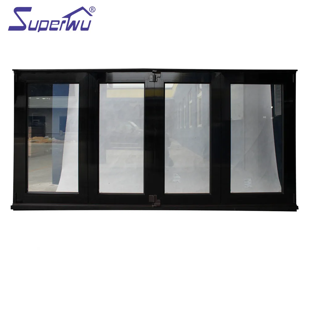 Superwu thermal break alu double glazing fold window