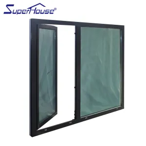 Superwu Thermal break double glazed Aluminum tilt and turn window modern window