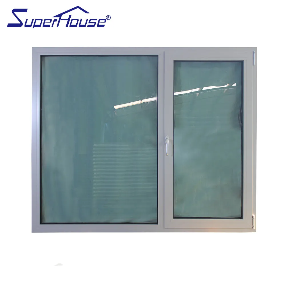 Superwu Thermal break double glazed Aluminum tilt and turn window modern window