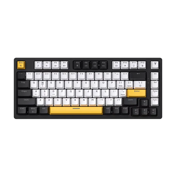 T82 لوحة مفاتيح سلكية مدمجة TKL للكمبيوتر . T82 Compact Wired TKL Gaming Keyboard 82 Red Keys