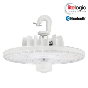 Trace-Lite RSHL-150-CP-WH - Round Slim LED Highbay - Power Switchable - Color Selectable - 120-277VAC - 0-10V Dimming - White Finish