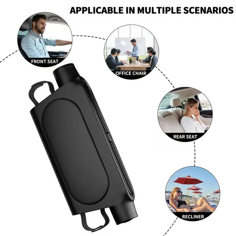 USB Car Headrest Cooling Fan with 3 Speeds