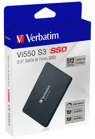 Verbatim Ssd Vi550 S3 - 512 Gb - 2.5" - Sata 6 Gb/S