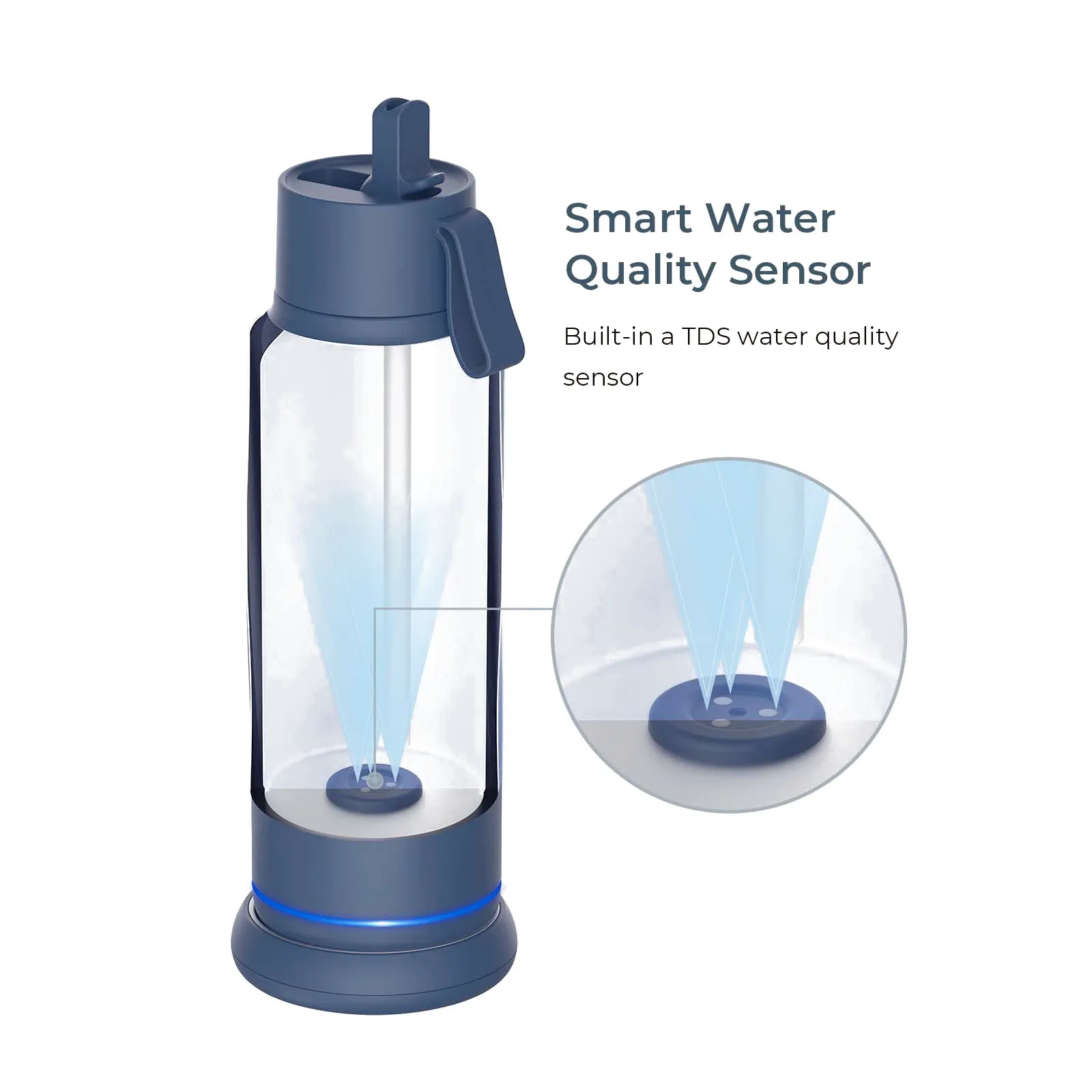 WaterH Vita Smart Water Bottle with Filter, 18 oz