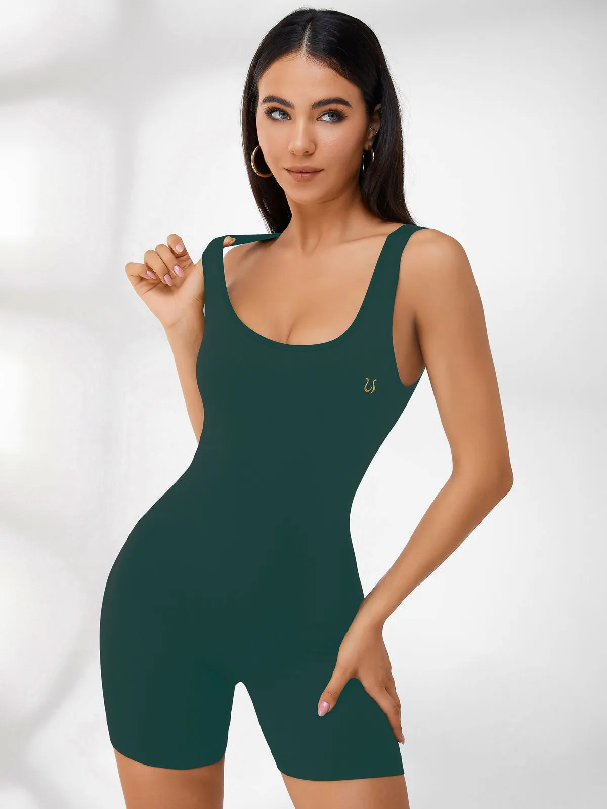 ZASUWA Female U-collar Ribbed Romper